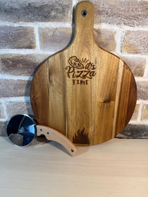 It’s Pizza Time Wooden Board
