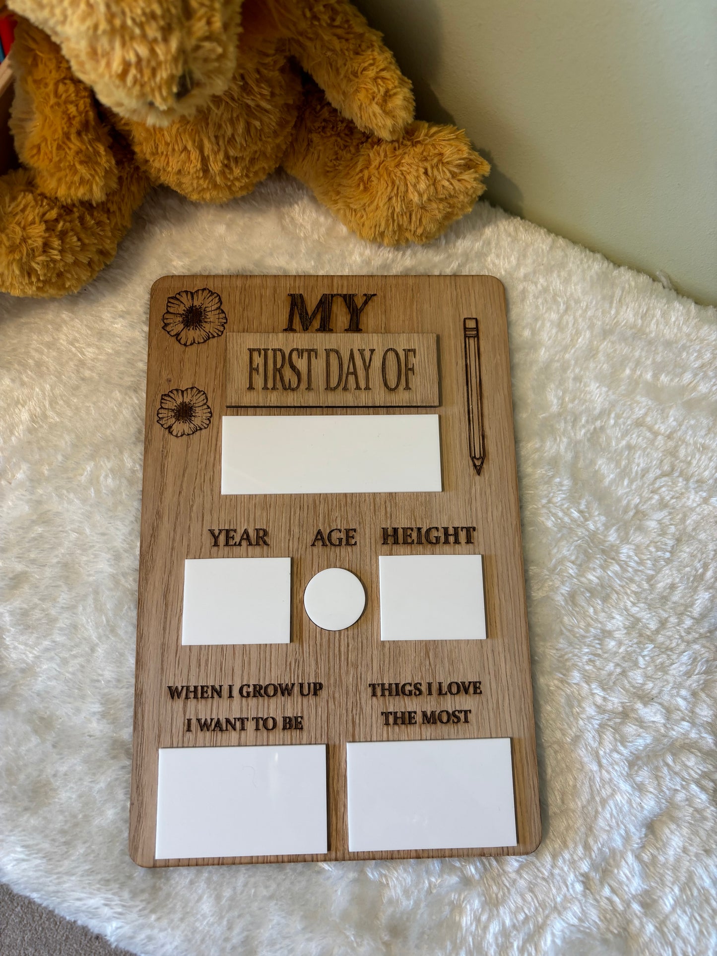 ‘My First Day/ Last Day of’ Memory Board
