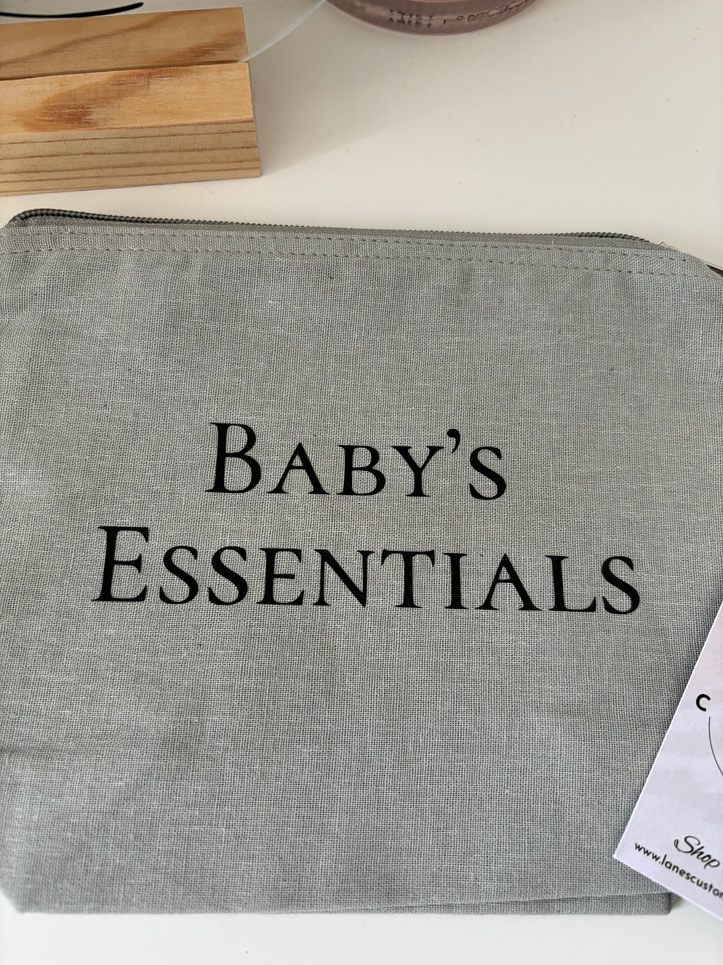 Baby's Essentials Cotton Zip Pouch