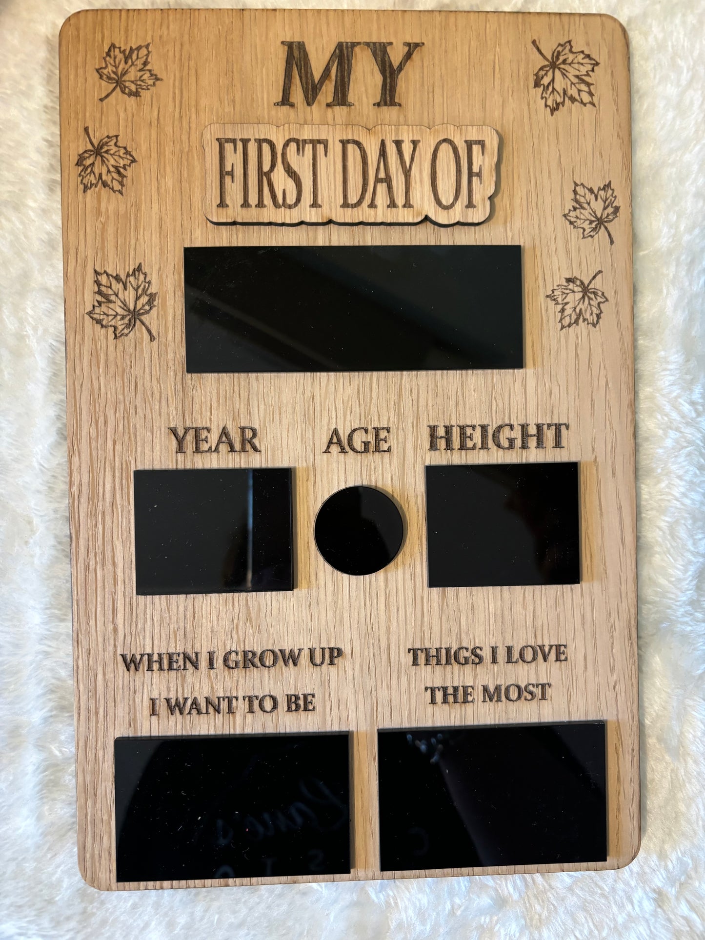 ‘My First Day/ Last Day of’ Memory Board
