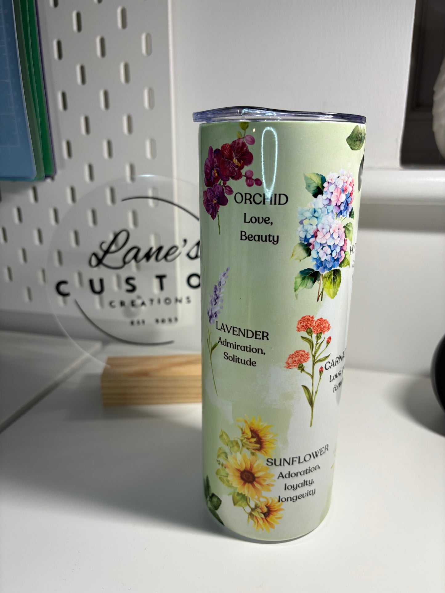 Meaning of Flowers Stainless Steel Tumbler