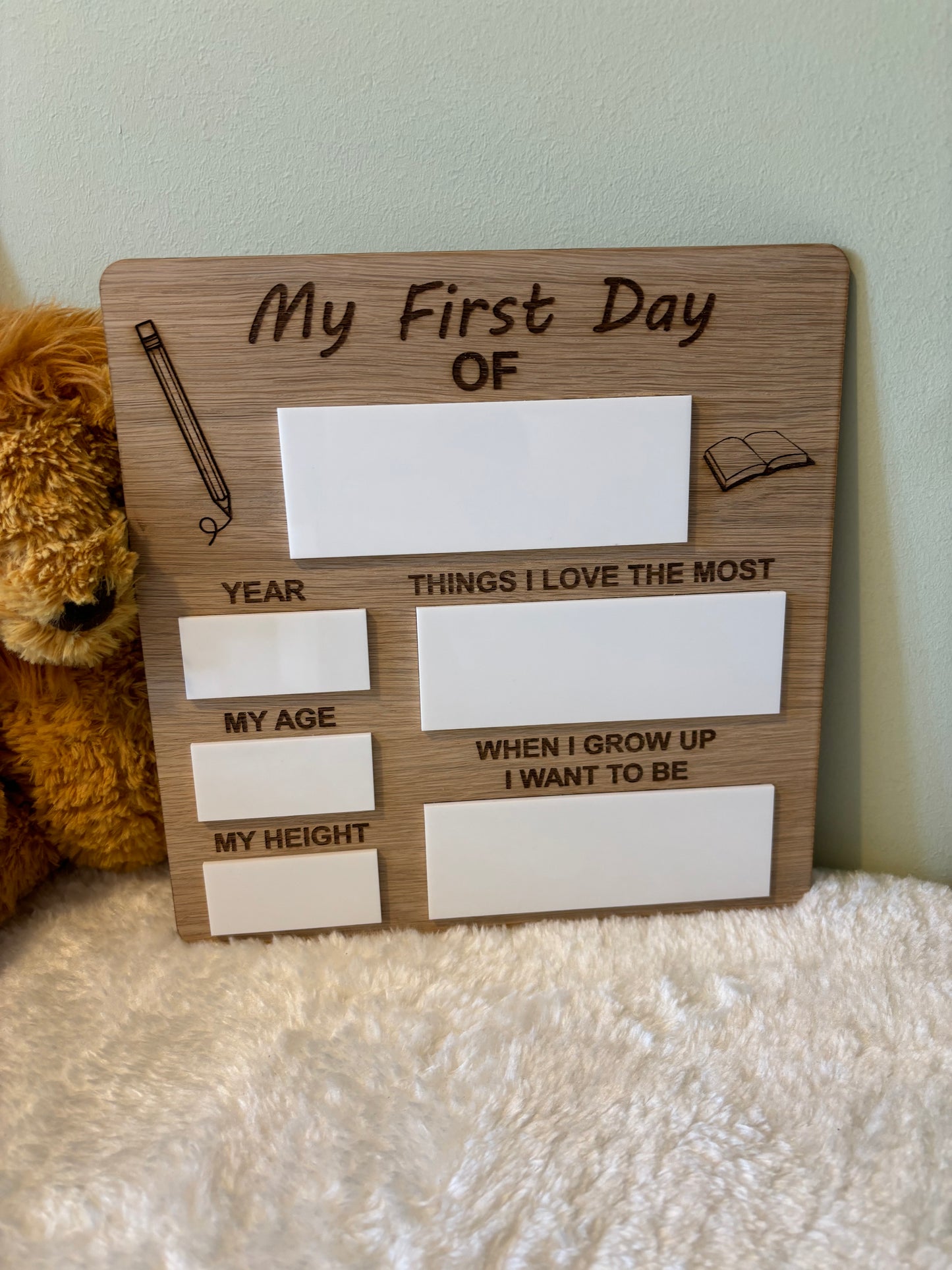 ‘My First Day Of’ Memory Board