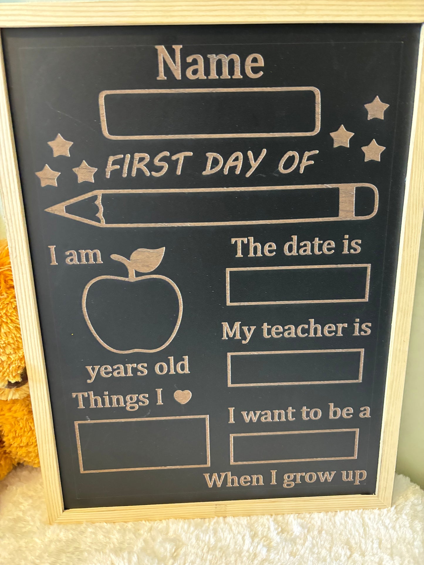 ‘First Day of’ Chalkboard
