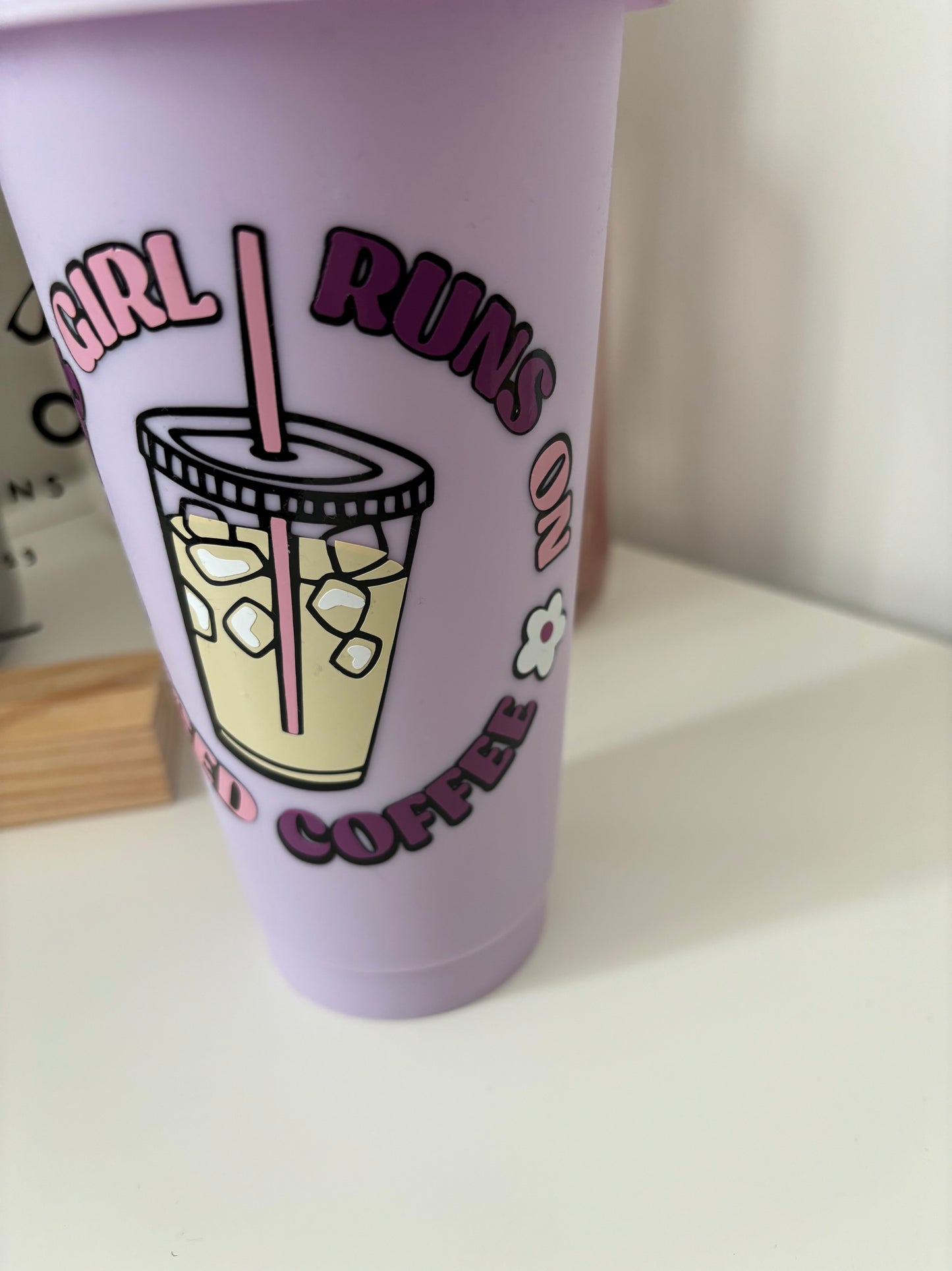 This Girl Runs on Iced Coffee Cold Cup