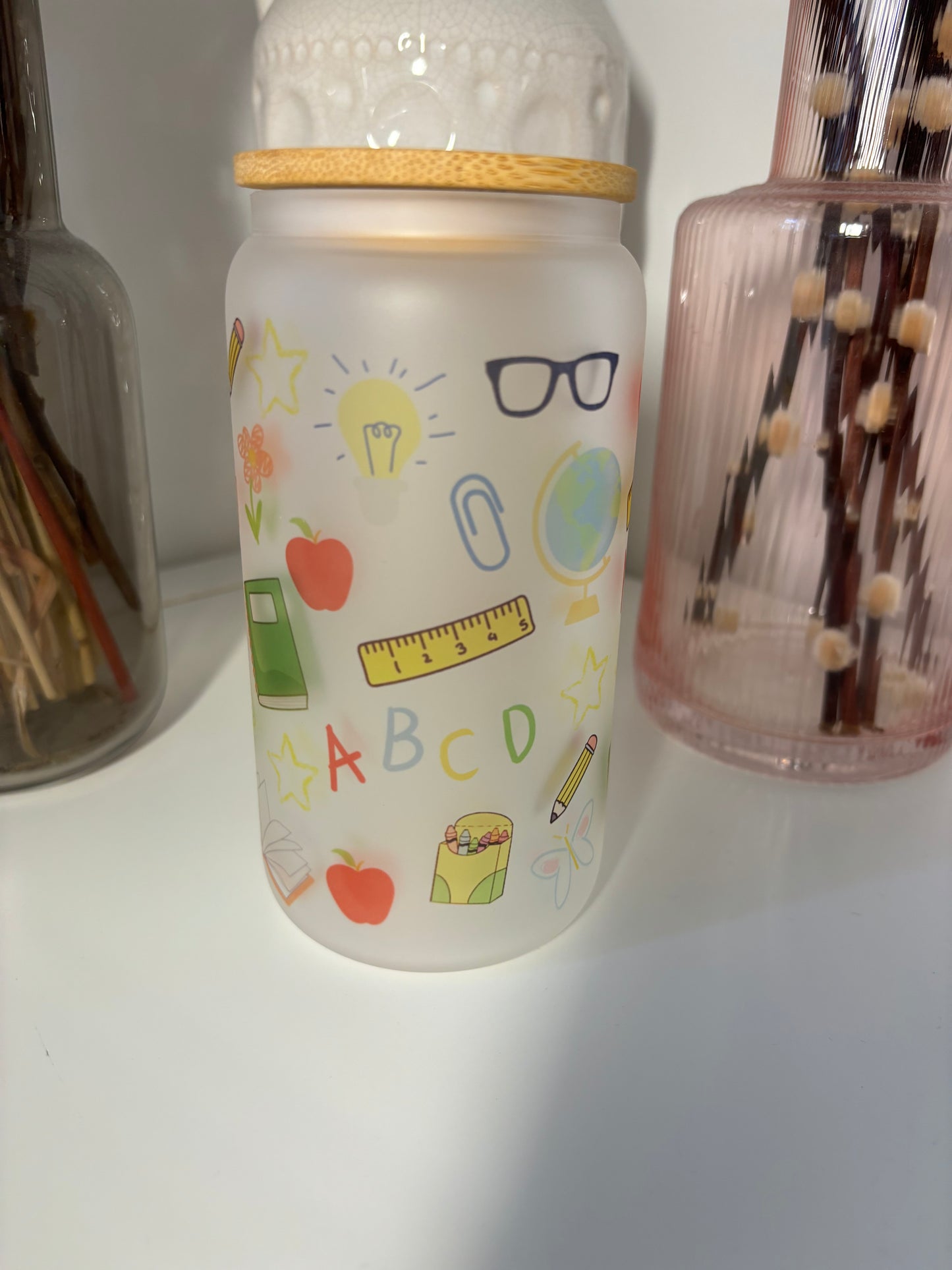 Big Heart Glass Can Cup