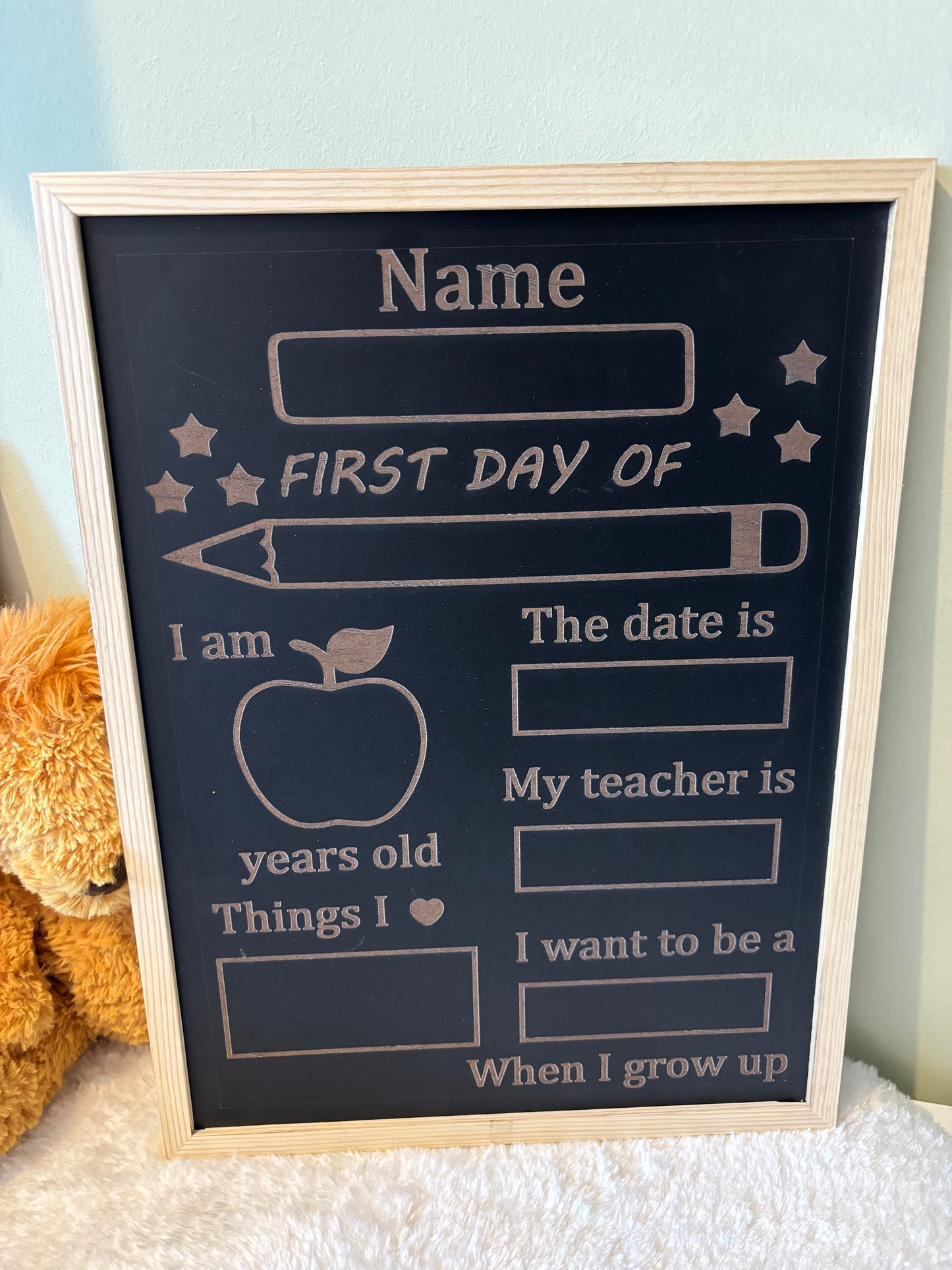 ‘First Day of’ Chalkboard