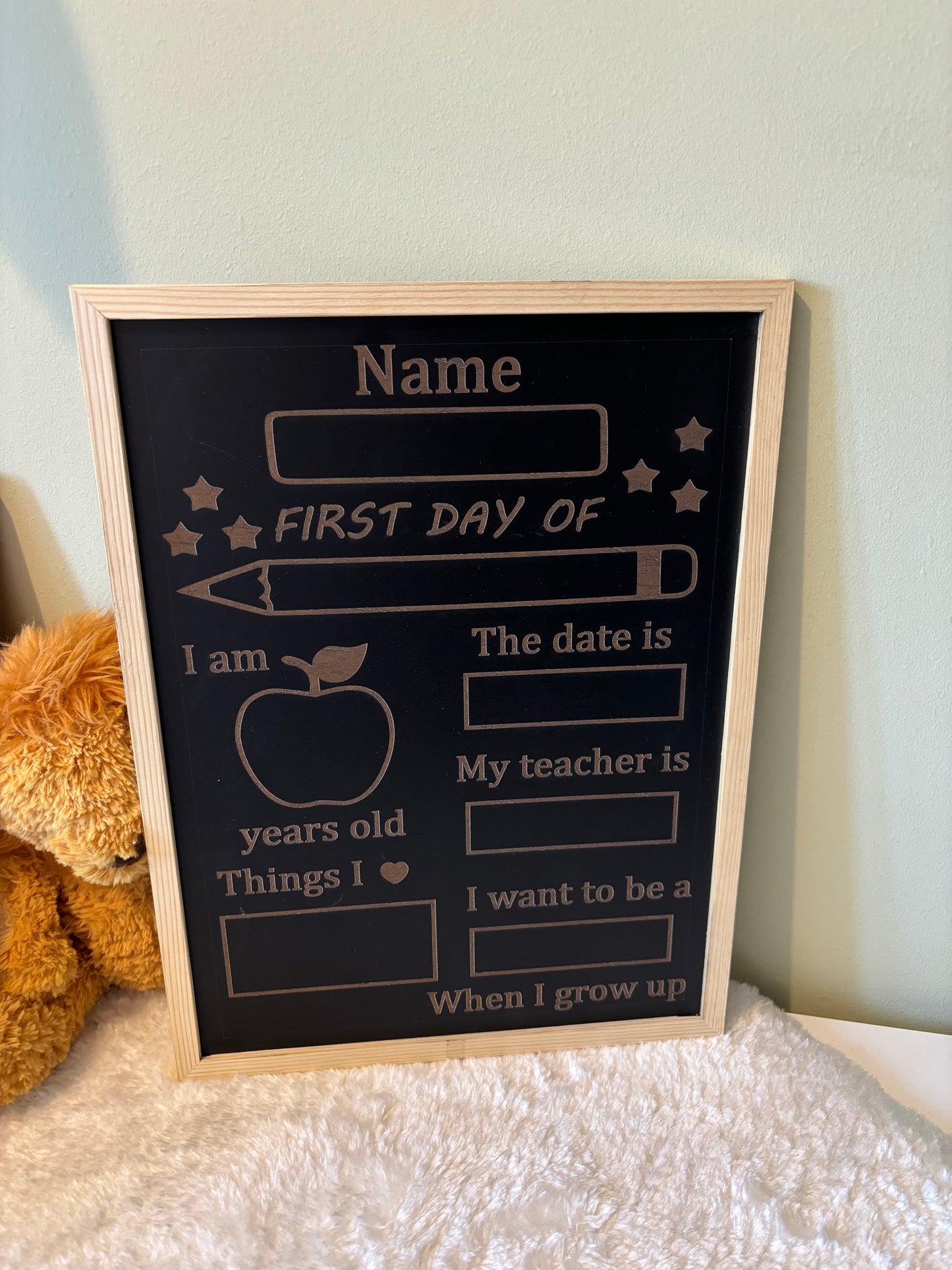‘First Day of’ Chalkboard