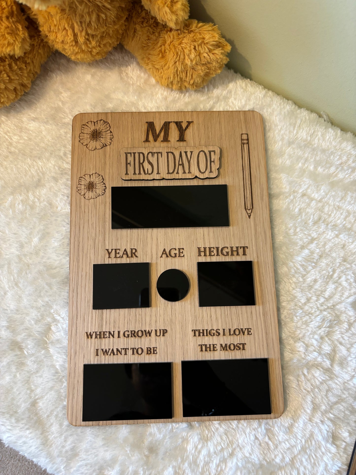 ‘My First Day/ Last Day of’ Memory Board