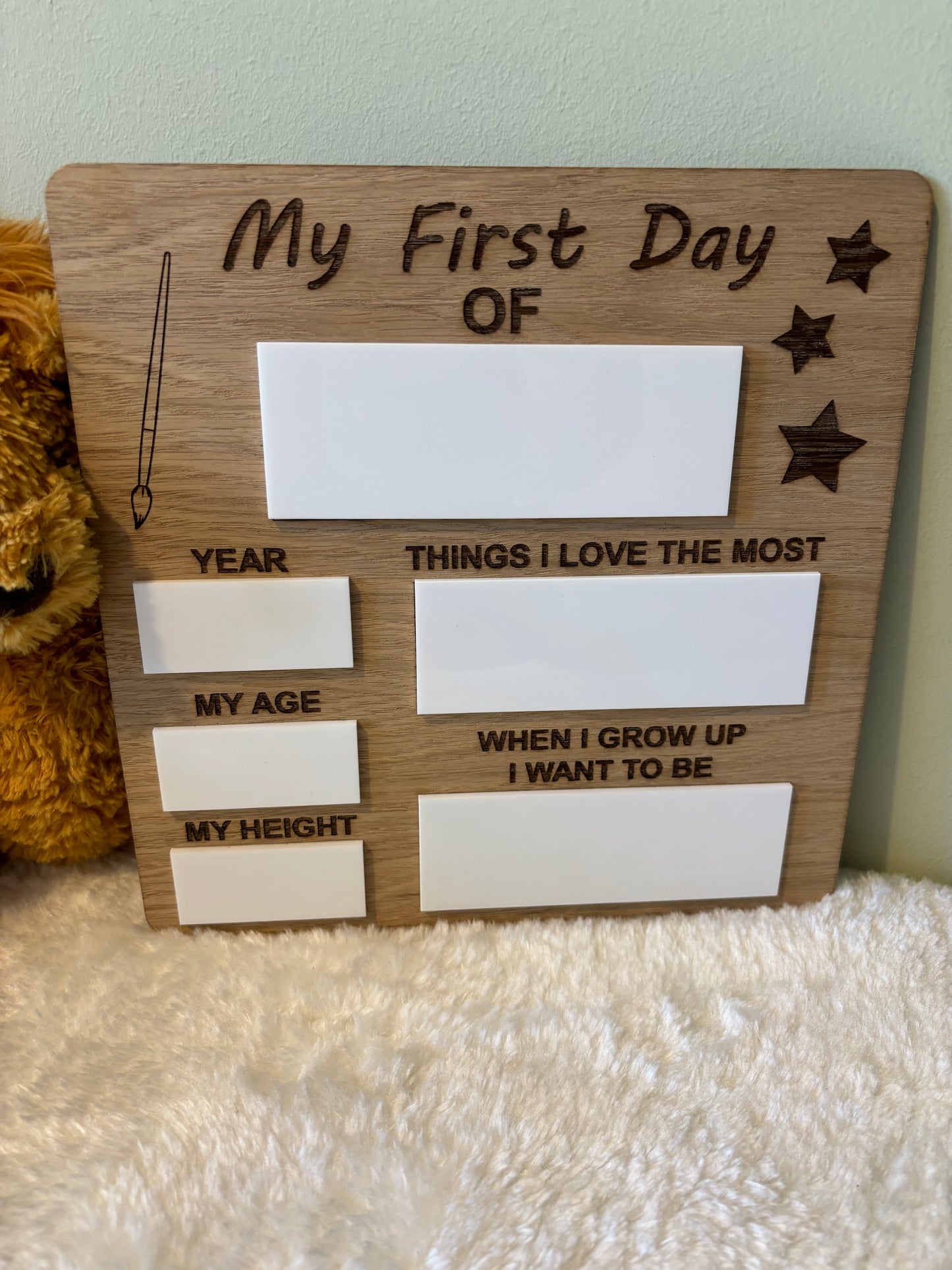 ‘My First Day Of’ Memory Board