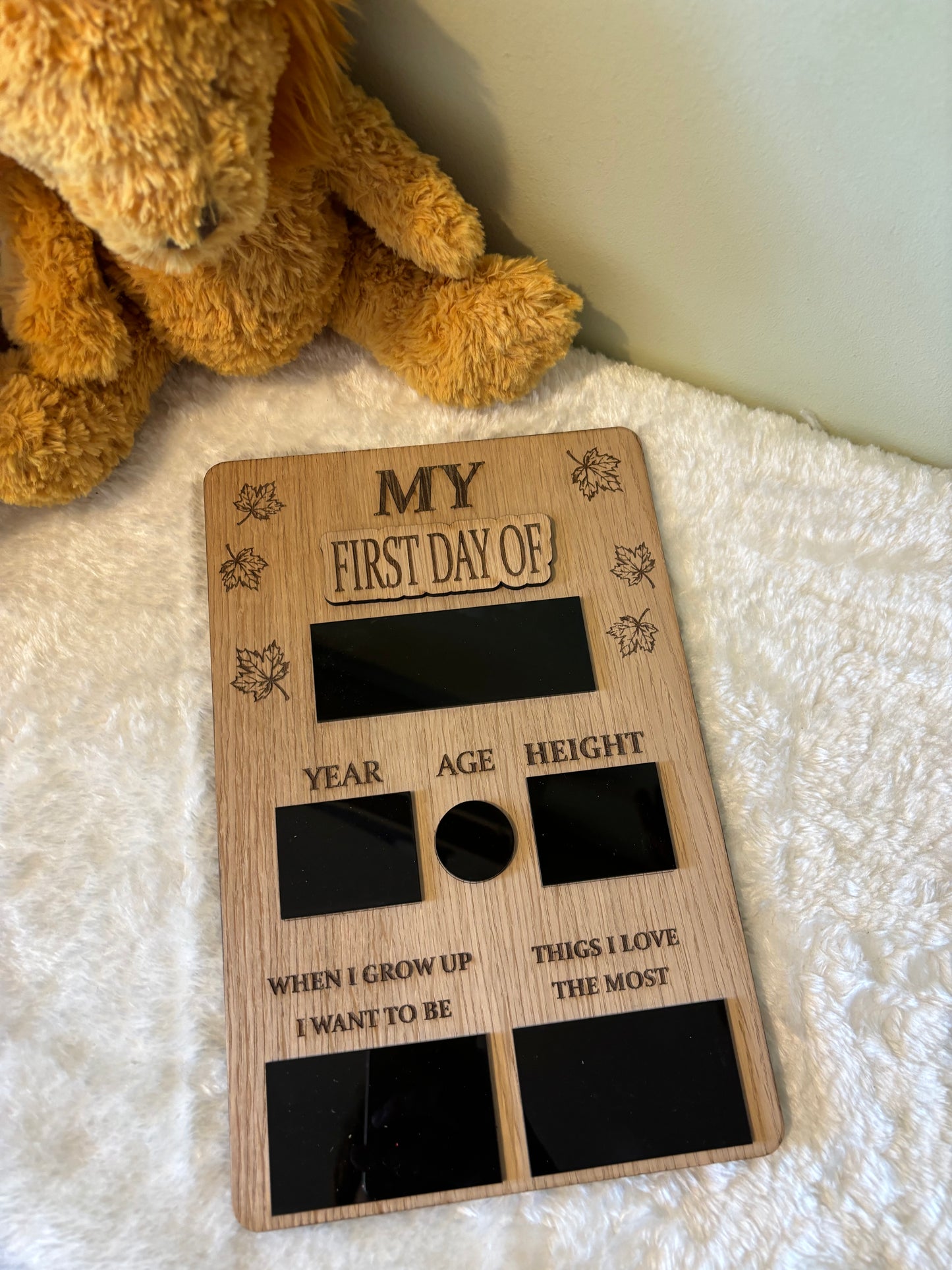 ‘My First Day/ Last Day of’ Memory Board