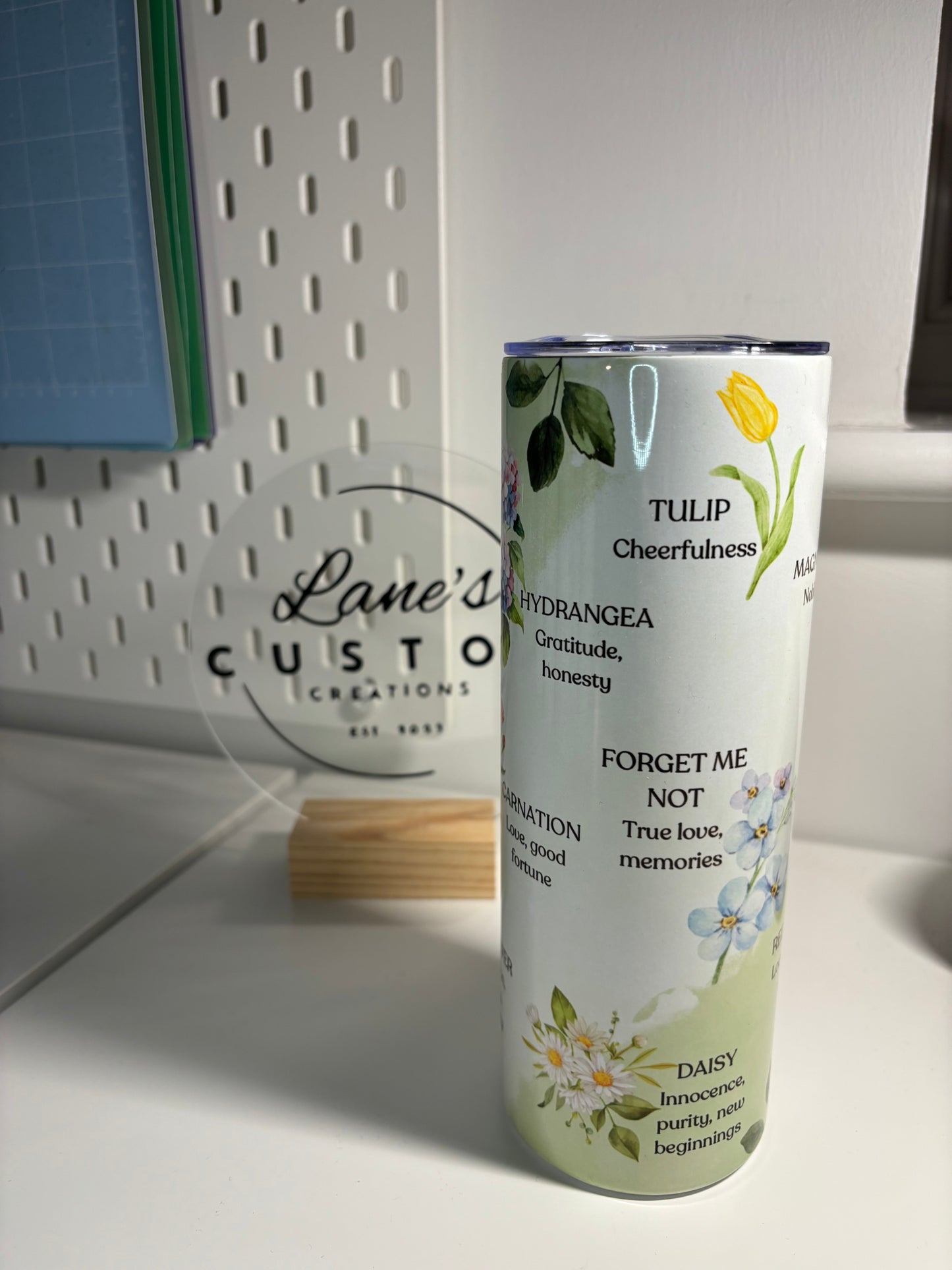 Meaning of Flowers Stainless Steel Tumbler