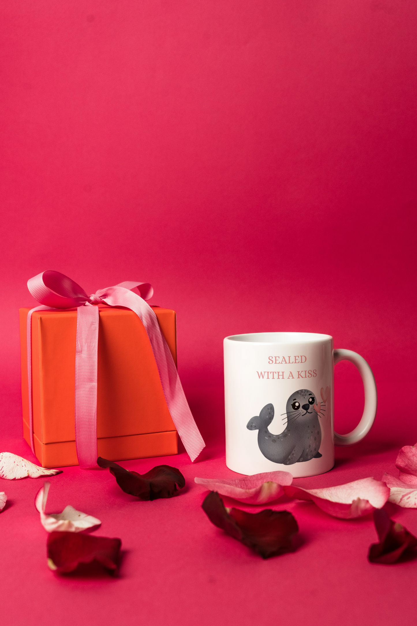 ‘Sealed with a kiss’ Ceramic Mug