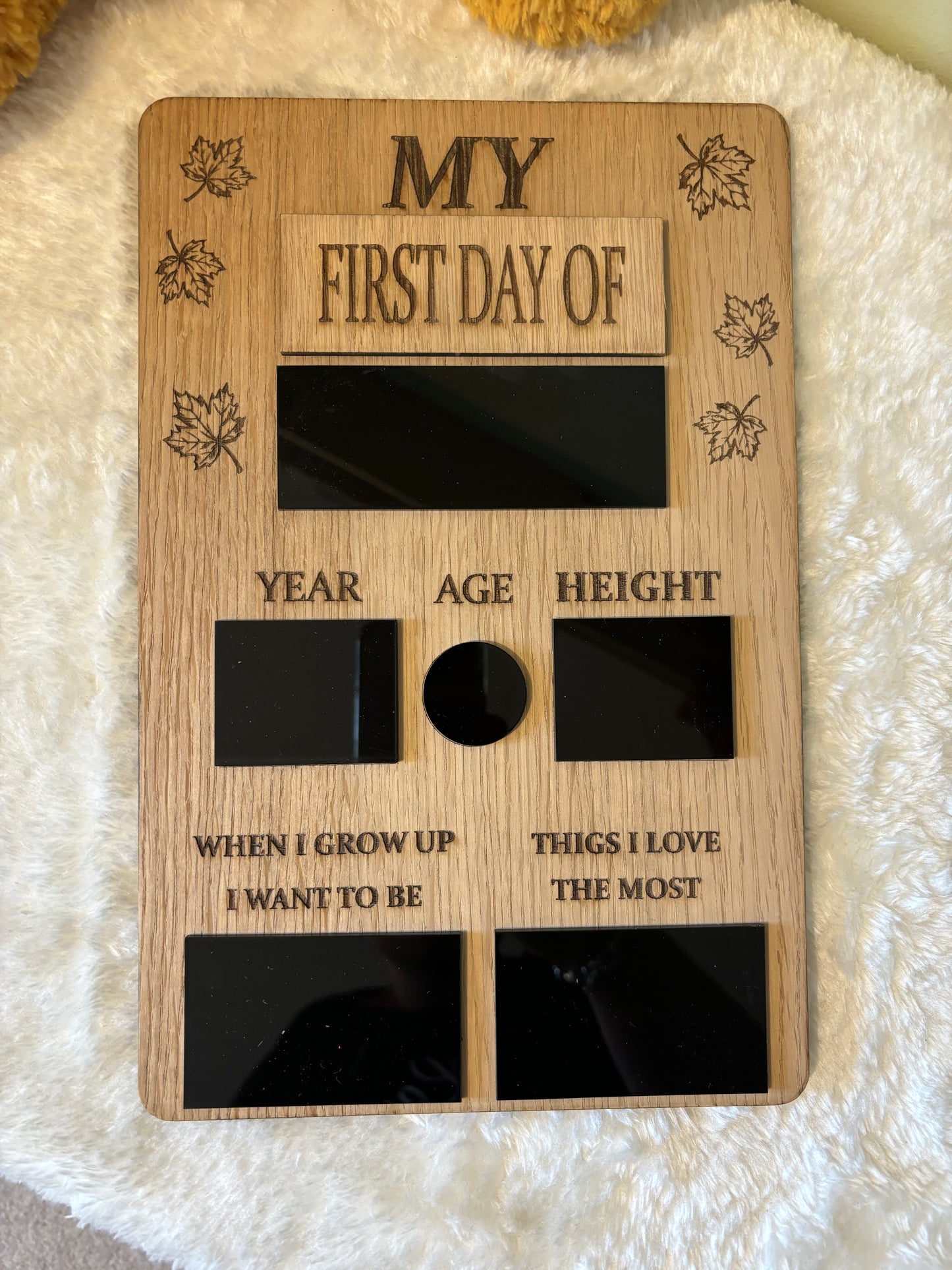 ‘My First Day/ Last Day of’ Memory Board