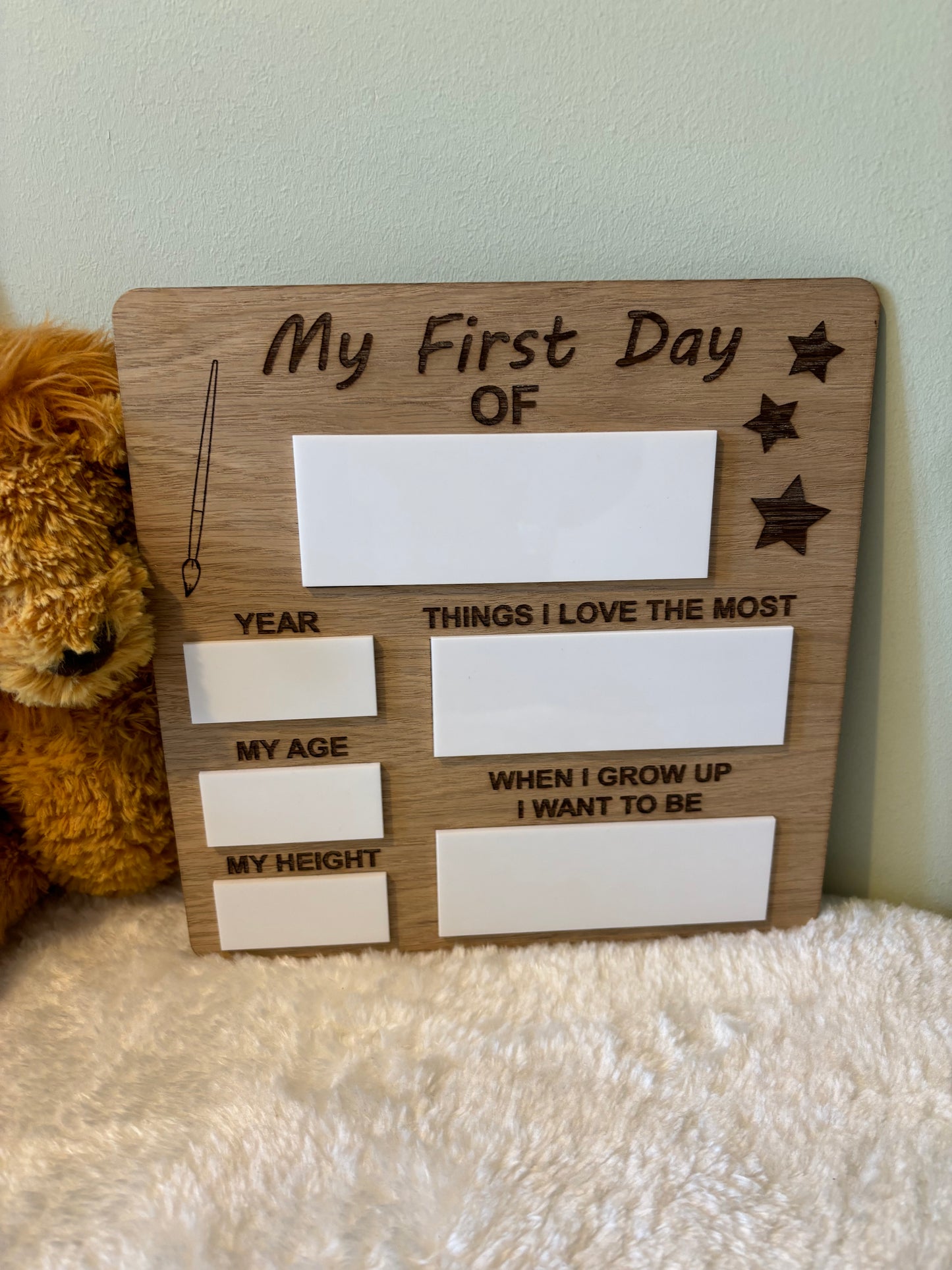 ‘My First Day Of’ Memory Board