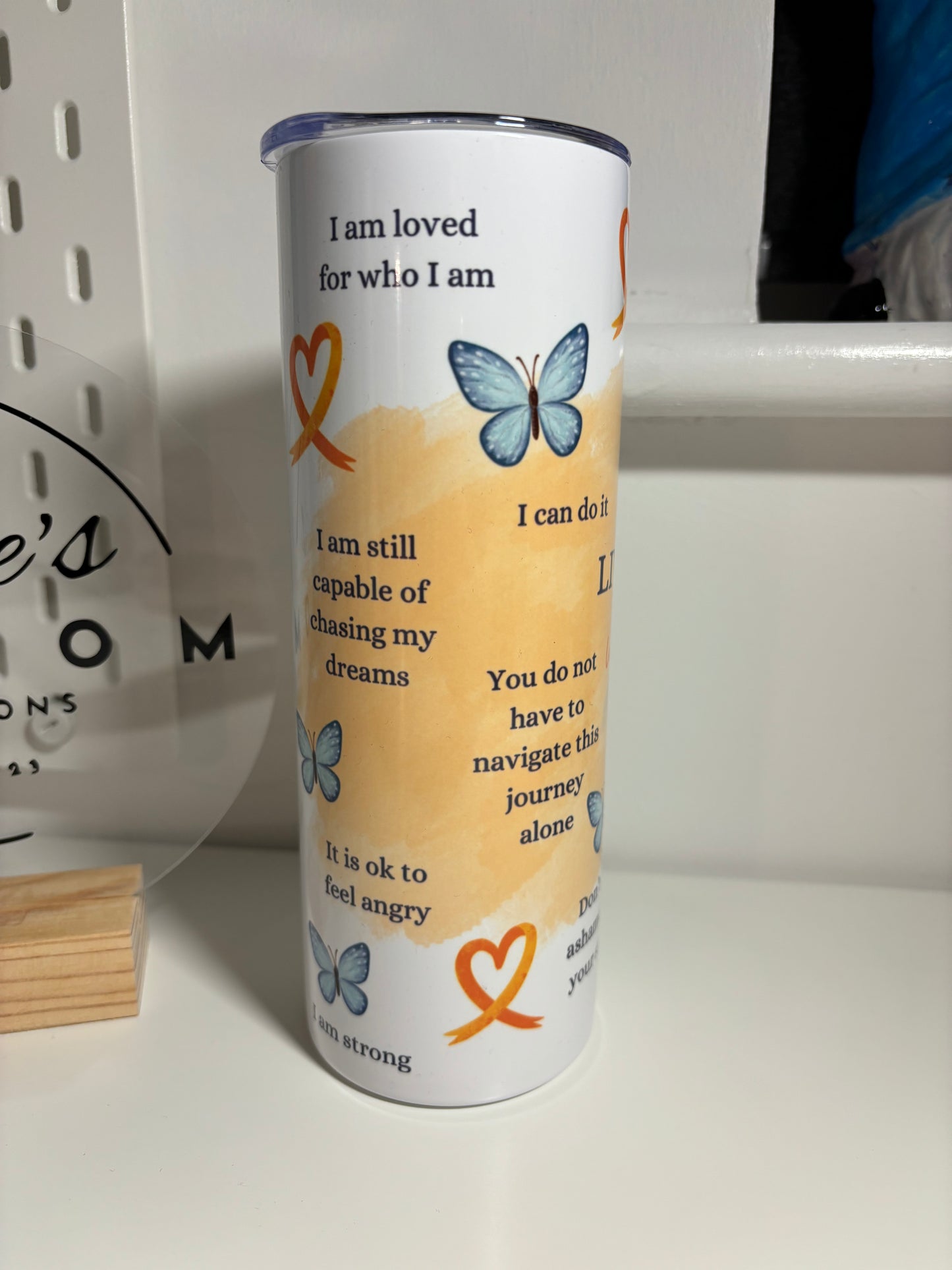 Live Without Limits Affirmations Tumbler