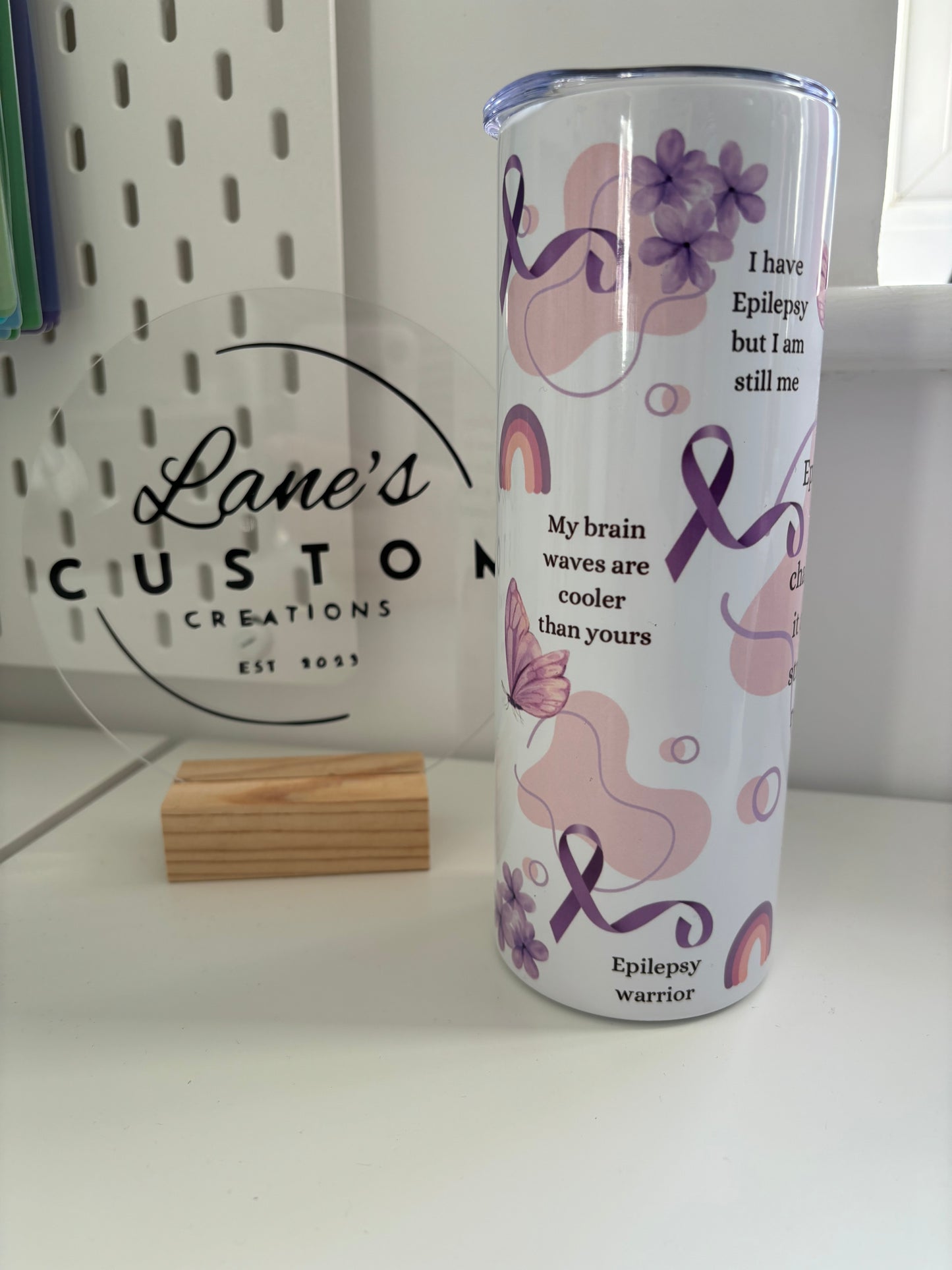 Epilepsy Affirmations Stainless Steel Tumbler