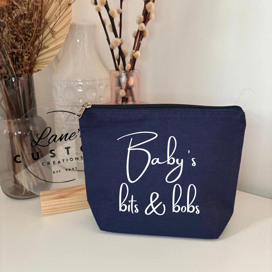 Baby's bits & bobs Cotton Zip Pouch