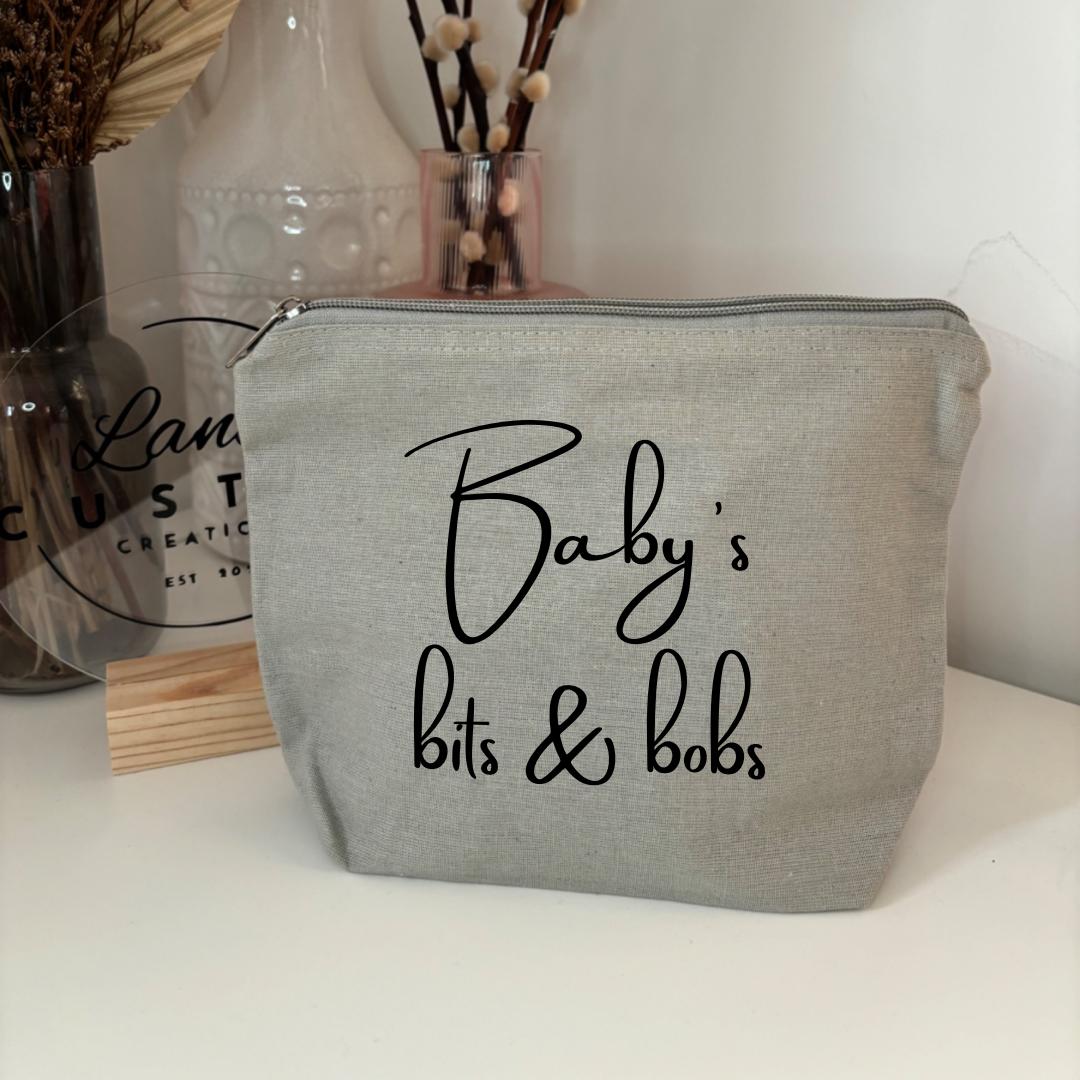Baby's bits & bobs Cotton Zip Pouch
