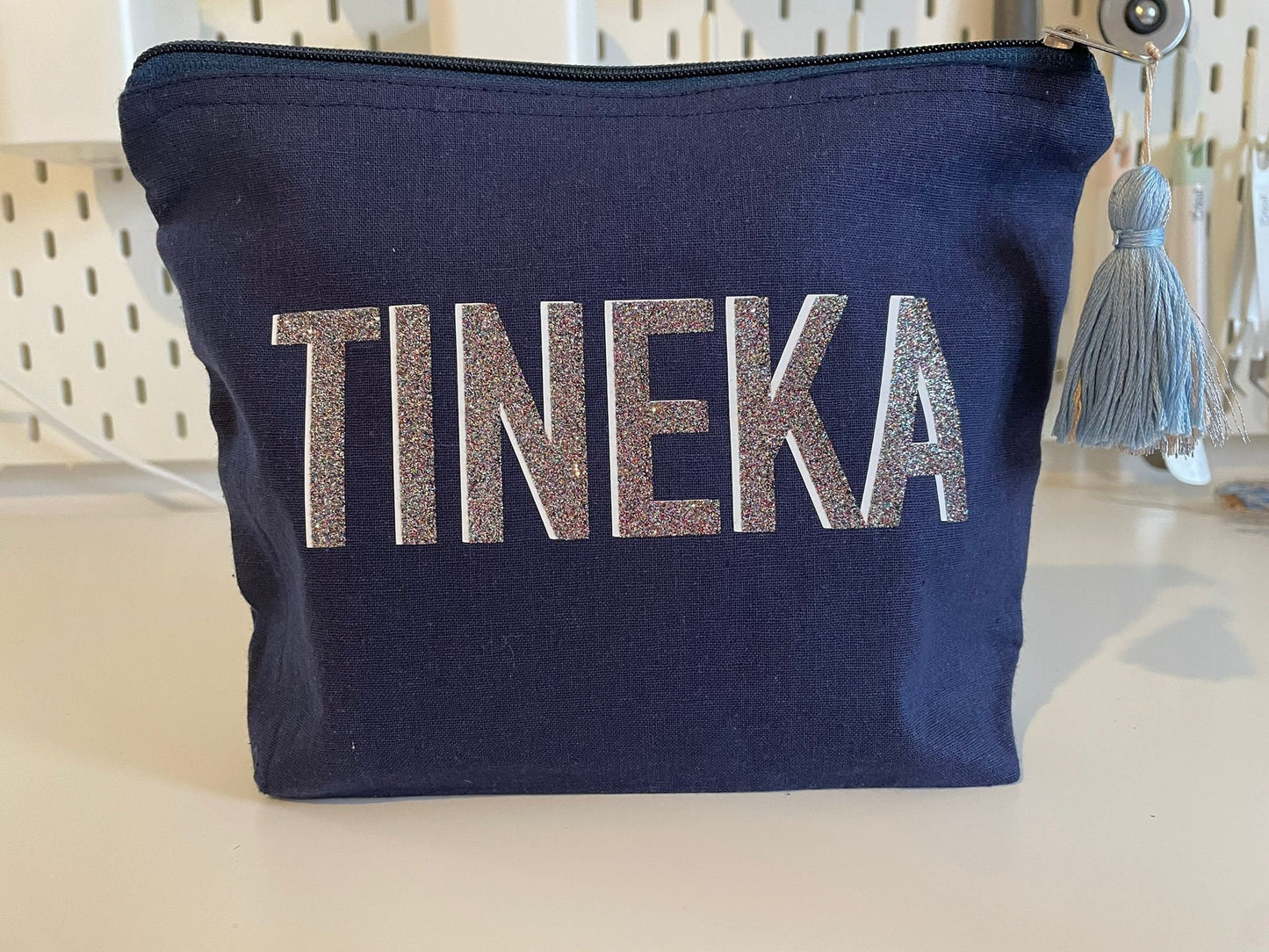 Personalised Cotton Zip Pouch