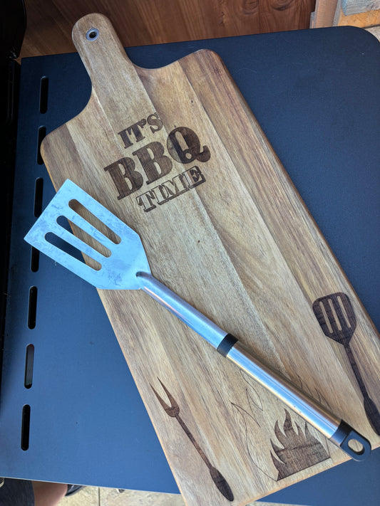 It’s BBQ Time Wooden Board
