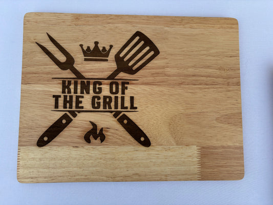 King of the Grill Wooden Board