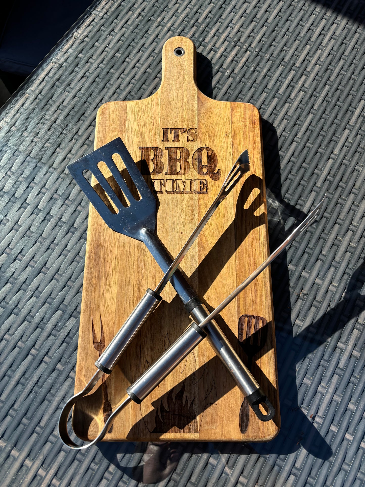 It’s BBQ Time Wooden Board